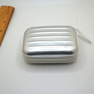 SILVER RFID zipper wallet protection case